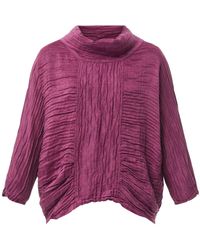 Grizas - Women's Crinkled Cowl Neck Top - Lyst