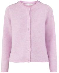 SELECTED - Lulu Knit Cardigan Lilac - Lyst