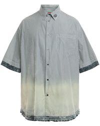DIESEL - Men's S-trax Short Sleeve Stripe Shirt - Lyst