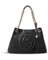 Le Prix - Gucci Soho Pebble Calfskin Chain Tote Bag – - Lyst