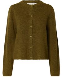 SELECTED - Lulu Knit Cardigan - Lyst