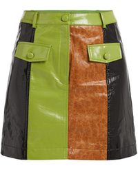 Kitri - Women's Nancy Colour Faux-leather Mini Skirt - Lyst