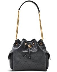 Tory Burch - Charlie Quilted Drawstring Bucket Bag - Lyst