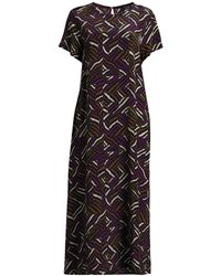 Weekend by Maxmara - Women's Orchis Printed Midi Dress - Lyst