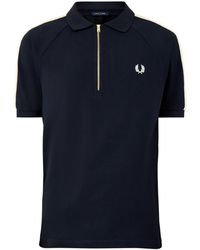 Fred Perry - Cable Taped Polo Shirt - Lyst
