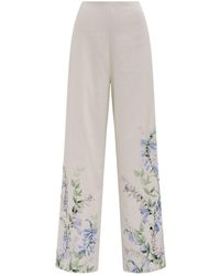 Forever New - Soleil Floral Print Wide Leg Trousers Floral Print - Lyst