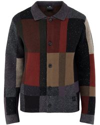 Paul Smith - Colourblock Button-Through Cardigan - Lyst