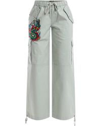 Ed Hardy - Women's Twisted Dragon Cargo Pant - Lyst