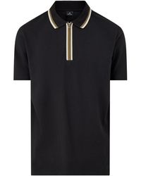 Paul Smith - Zip Neck Polo Shirt - Lyst