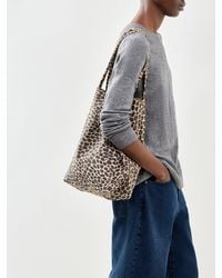 Marlon - Big Shopper Bag Suede Animal - Lyst