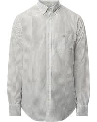 GANT - Men's Classic Striped Regular Fit Poplin Shirt - Lyst