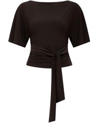Forever New - Paige Flutter Sleeves Tie Back Top - Lyst
