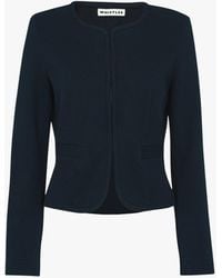 Whistles - Women's Collarless Jersey Jacket - Lyst