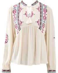 Ba&sh - Tilt Blouse Cream - Lyst