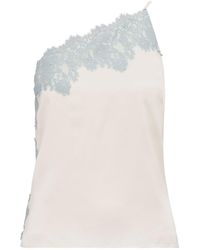 Forever New - Adele One Shoulder Lace Trim Blouse - Lyst