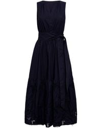Forever New - Evie Sleeveless Embroidered Tie Midi Dress - Lyst