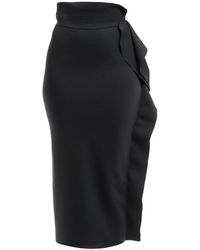 Fiorucci - Women's Neoprene Ruffle Midi Skirt - Lyst