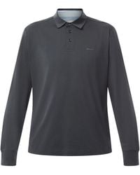 GANT - Men's Mercerized Jersey Long Sleeve Polo Shirt - Lyst