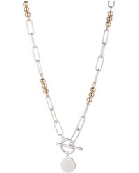 Ralph Lauren - Bead Link Pendant Necklace - Lyst