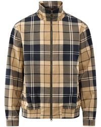 Barbour - Tartan Showerproof Harrington Jacket - Lyst
