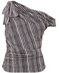 Pretty Lavish - Shea Off Shoulder Jersey Tie Top - Lyst