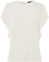 Whistles - Short Sleeve Crepe Shell Top - Lyst