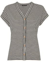 Whistles - Women's Jilly Stripe Button Top - Lyst