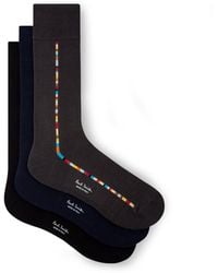Paul Smith - Vittore 3-Pack Socks Gift Set Multi, Cotton - Lyst