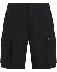 Calvin Klein - Straight Twill Cargo Shorts - Lyst