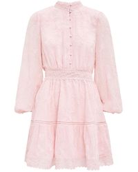 Forever New - Thalia Embroidered Skater Mini Dress - Lyst