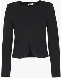 Whistles - Women's Collarless Jersey Jacket - Lyst