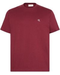 Calvin Klein - Embroidered Monogram Logo Relaxed T-Shirt - Lyst