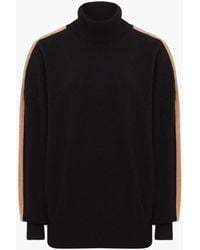 Reiss - Nova Colourblock Knitted Roll Neck Jumper - Lyst