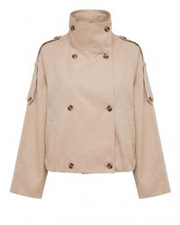 Forever New - Billie Funnel Neck Short Trench Coat - Lyst