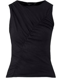 Nobody's Child - Sleeveless Curved Ruched Top - Lyst