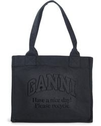 Ganni - Women's Large Easy Shopper Tote Bag - Lyst