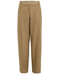 Marella - Virgin Wool & Silk Blend Poggio Trousers - Lyst