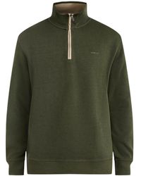 GANT - Sacker Rib Half-Zip Sweatshirt - Lyst