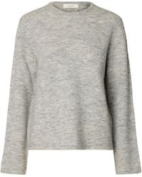 SELECTED - Lulu Crew Neck Jumper - Lyst