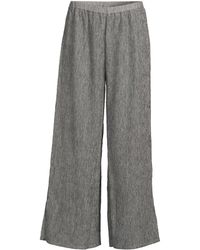 Eileen Fisher - Women's Woven Plisse Wide Leg Trousers - Lyst