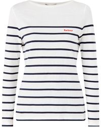 Barbour - Bradley Top Cloud Strpe - Lyst