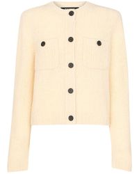 Whistles - Women's Wool Mix Textured Cardigan - Lyst