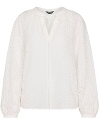 Whistles - Broderie V Neck Blouse - Lyst