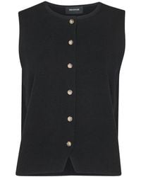 Whistles - Lucy Button Front Knit Tank - Lyst