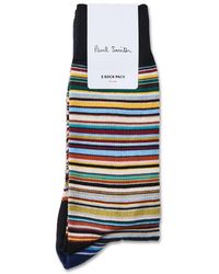 Paul Smith - Signature 2 Pack Crew Socks Multi - Lyst