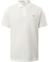GANT - Men's Shield Pique Polo T-shirt - Lyst
