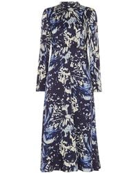 Whistles - Women's Dazzled Floral Satin Dress - Lyst