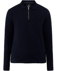 Barbour - Blend Bearsted Knitted Zip Polo Shirt - Lyst