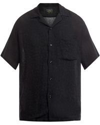 Portuguese Flannel - Men's Modal Jacquard Abstract Pattern Short Sleeve Shirt - Lyst