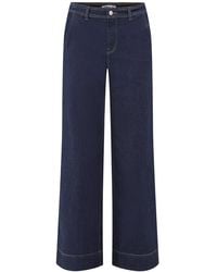 ONLY - Cotton Blend Madison High-Waisted Wide Leg Jeans - Lyst